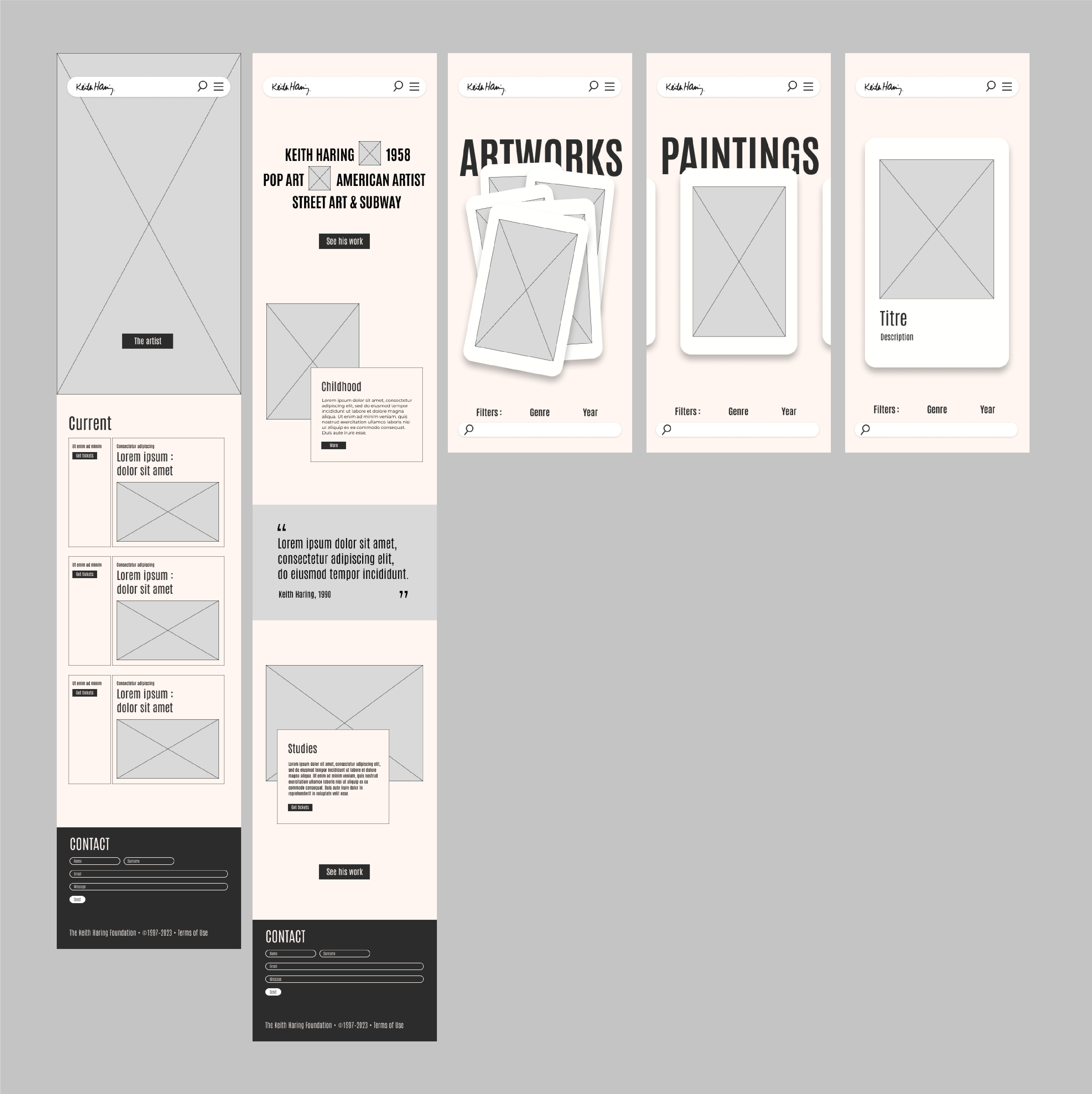 Wireframe keith haring